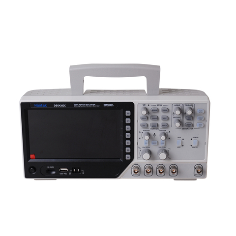 Hantek DSO4202C 2 Channel Digital Oscilloscope 1 Channel Arbitrary/Function Waveform Generator 200MHz 40K 1GS/s ► Photo 1/6