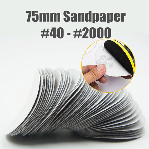 40-2000 Grit 3 Inch 75mm Sander Disc Sanding Disk Sand Paper Abrasive Tools ► Photo 1/5