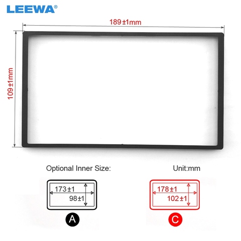 LEEWA Car 2Din Radio Stereo Fascia Panel Frame For Honda FIT Chevrolet Epica Dash Frmae Installation Fitting Trim Kit #CA4406 ► Photo 1/6