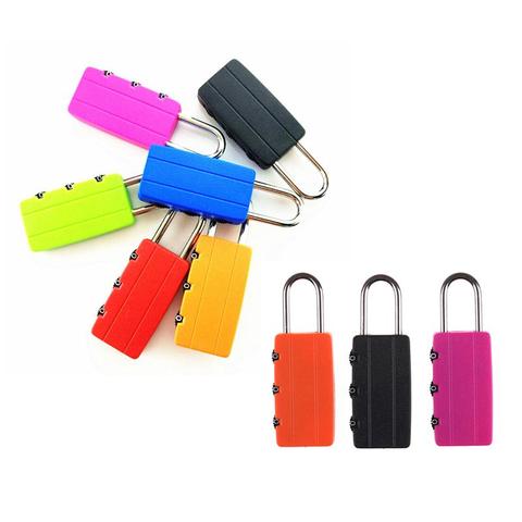 Travel anti-theft backpack small padlock Resettable 3 Digit Combination Suitcase Password Code Lock Padlock ► Photo 1/1