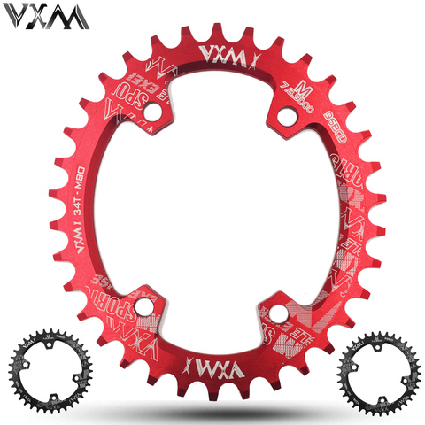 VXM Oval Round MTB Bicycle Crank Chainwheel 96BCD Narrow Wide Chainring 32T/34T/36T/38T for XT M7000 M8000 M9000 Bicycle Parts ► Photo 1/6