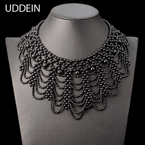 UDDEIN New arrival simulated pearl jewelry bohemian chokers vintage statement choker necklace for women maxi necklace collares ► Photo 1/6