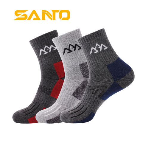 3Pairs/lot 2022 New Brand Men Socks Winter Quick dry Cotton Sock CoolMax Comfortable Male Socks Casual Terry Sock for Men ► Photo 1/6