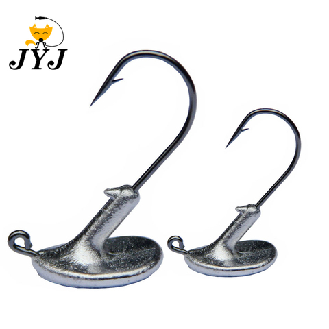 10PCS/Lot 3.5g 5g 7g 10g 14g Tumbler Lead Head Hook Jig Bait Fishing Hook For Soft Lure Fishing Tackle fishing tackle accessorie ► Photo 1/6