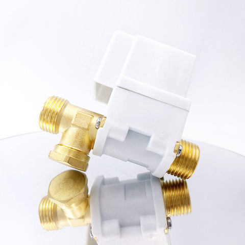 Brass electric solenoid valve G1/2' NC 12v 24v 220v water heater air solar system ► Photo 1/6