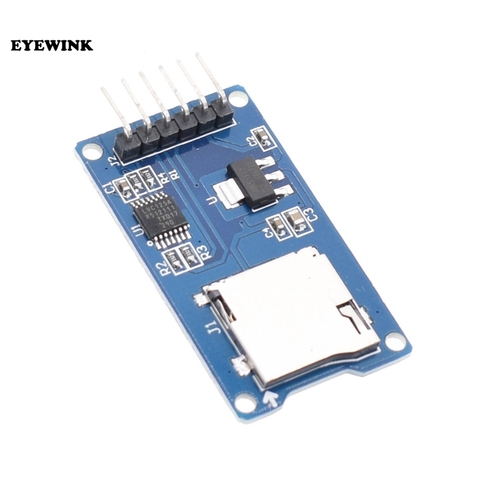 Micro SD Card & SDHC(high-speed card) Mini TF Card Reader Module Adapter SPI Interfaces with Level Converter Chip for Arduino ► Photo 1/2