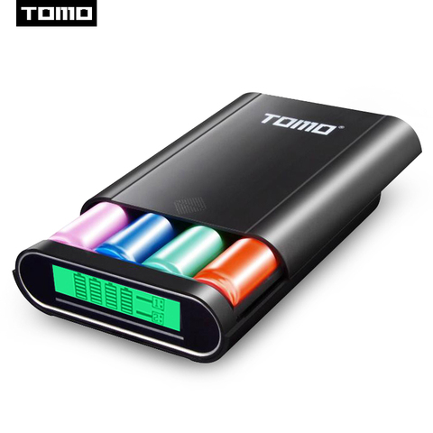 TOMO 18650 Lithium battery charger M4 DIY display powerbank storage case 2A output max ► Photo 1/6