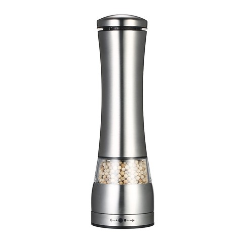 Stainless Steel Portable Electric Pepper Mill Adjustable Coarseness Salt Spices Ceramic Grinder Kitchen Seasoning Grinding Tools ► Photo 1/6