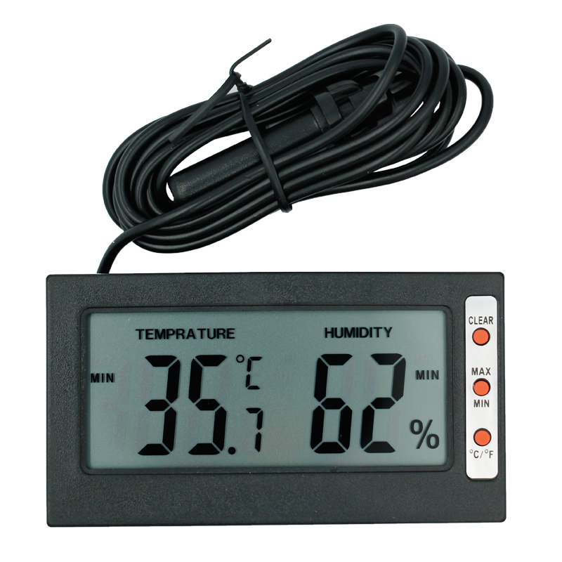 LCD Display Digital Hygrometer Temperature Humidity Meter Max Min Thermometer y