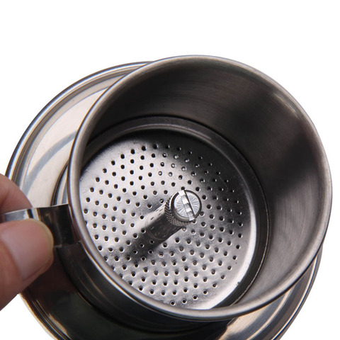 Portable Stainless Steel Vietnam Vietnamese Coffee Pot Drip Filter Maker Mug New