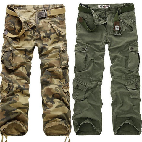 2022 New Tactical Cargo Pants Military Men high quality Camouflage Printed Male Overalls Casual Straight Trousers 28 ~ 40 ► Photo 1/5