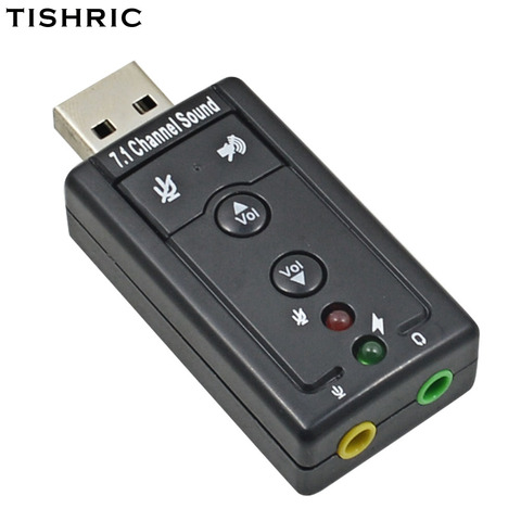 External USB to 3D Audio USB Sound Card Adapter 7.1 Channel Professional Microphone Headset 3.5mm For Win XP / 78 Android Linux ► Photo 1/6