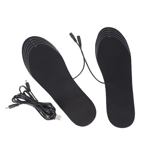 1Pair USB Heated Insoles Rechargeable Electric Battery Warmer Shoes Heater Winter Keep Warm Electrically Thermal Insole NEW ► Photo 1/6