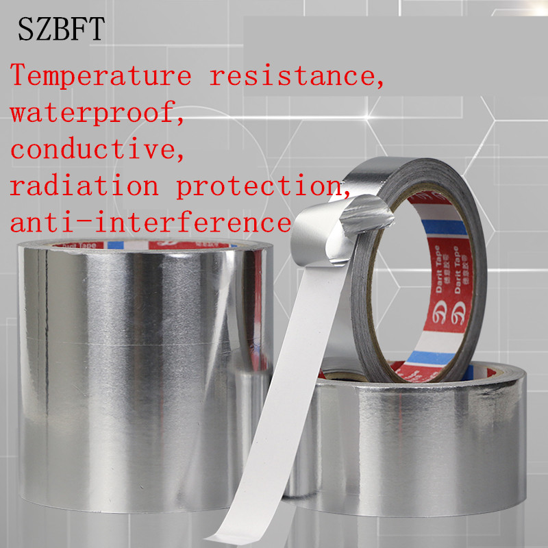 Aluminum Foil Tape Radiation Shield Adhesive Tape Heat Resistant Insulation Tape 