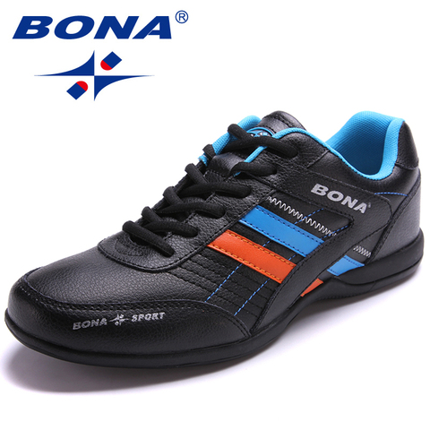 BONA New Popular Style Men Running Shoes Outdoor Walking Jogging Shoes Lace Up Sneakers Light Athletic Shoes Fast Free Shipping ► Photo 1/6