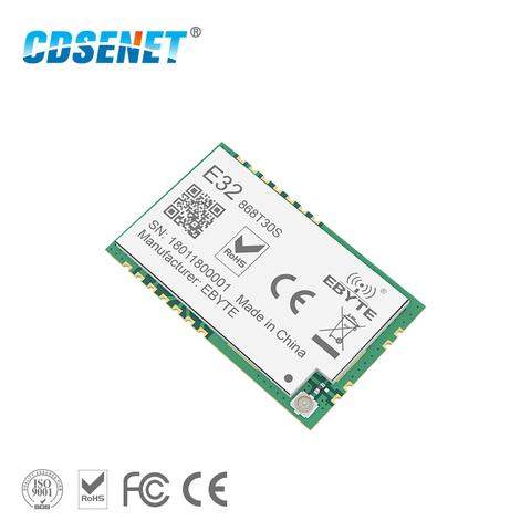 SX1278 868MHz 1W SMD Wireless Transceiver CDSENET E32-868T30S 868 mhz SMD Stamp Hole SX1276 Long Range Transmitter and Receiver ► Photo 1/6