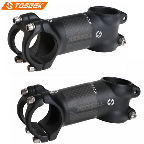 TOSEEK Bike Stem 31.8mm Bicycle Handlebar Stem 60/70/80/90/100/110/120mm Riser 6/17 Degree for Mountain Bike Road Bike BMX MTB ► Photo 1/6