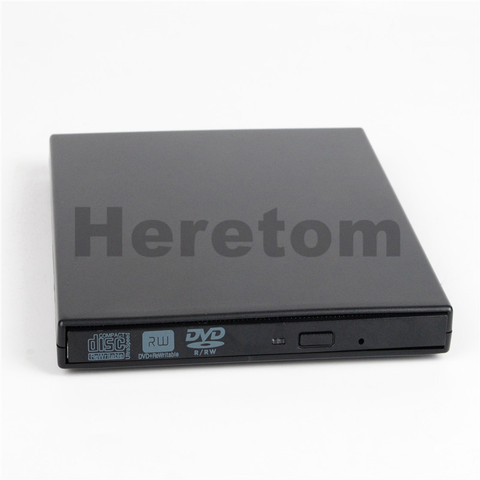 Heretom USB 2.0 9.5mm SATA to SATA External DVD-RW/ DVD-ROM Optical Drive Case Enclosure ► Photo 1/6
