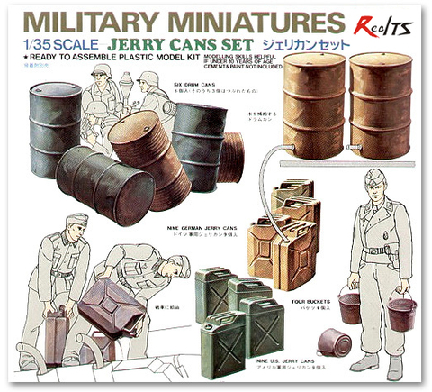 RealTS Tamiya 35026 1/35 Scale Military Miniatures Model Kit Drum & Jerry Cans Set ► Photo 1/1