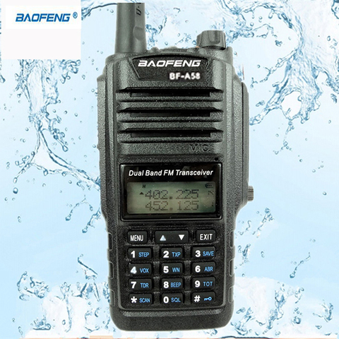 multiband Professional Walkie Talkie Waterproof BAOFENG BF-A58 With SOS FM Radio Station CB Ham Radio Two Way Dual Band Vhf Uhf ► Photo 1/6
