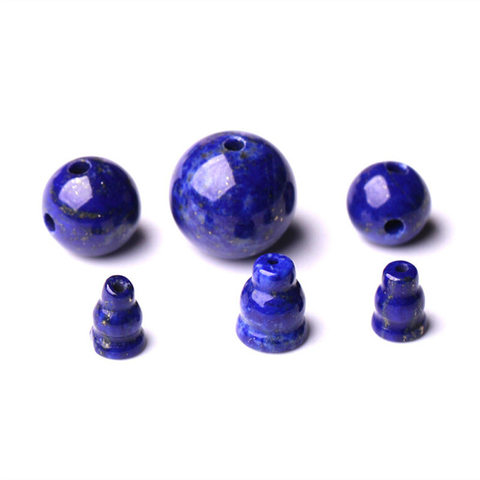 BRO556 Lapis Lazuli Guru beads and Tower Three-way Beads for Prayer Mala 8mm 10mm 12mm 14mm ► Photo 1/2