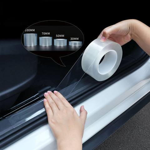 5M 10M Nano Glue Car Sticker Auto Interior Protector Film Door Edge Protective Car Trunk Door Sill Full Body Sticker Accessories ► Photo 1/6