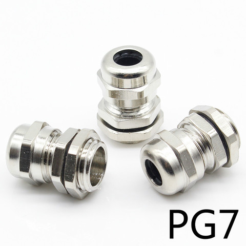 3 Pcs Stainless Steel PG7 3.0-6.5mm Waterproof Connector Cable Gland ► Photo 1/5