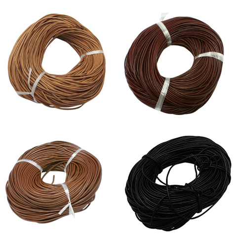 10m Long 4mm Thick Cowhide Leather Cords For DIY Crafts Accessories Jewelry for Bead Necklace Ethnic Meterial Wholesale F80 ► Photo 1/6