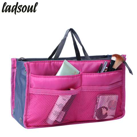 LADSOUL Multi-function Makeup Organizer Bags Women Cosmetic Bags Big Size Makeup Bag Good Quality Make Up Toiletry Bags lm2136/g ► Photo 1/1
