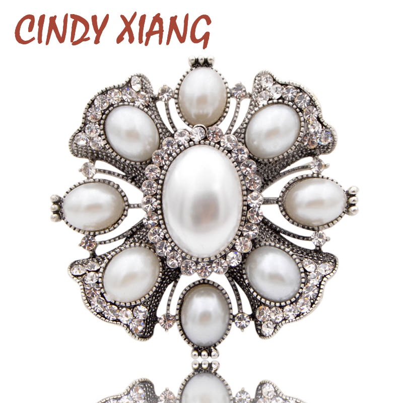 Pearl Cross Baroque Brooches for Women Fashion Vintage Brooch Pin Wedding  Coat Accessories Good Gift