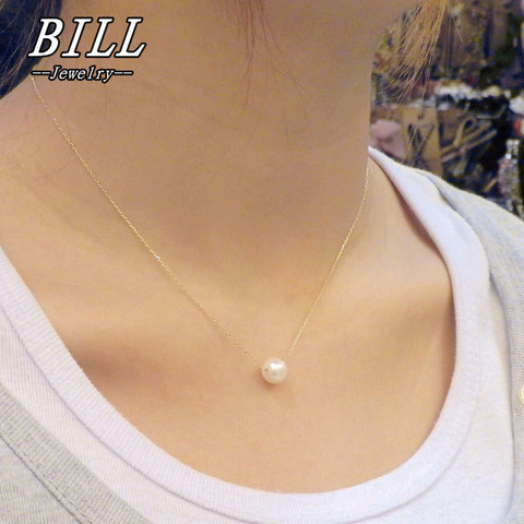 N134 Hot Selling Style Fashion Cheap Super Sweet imitation Pearl Ball Droplets Pendants necklaces Jewelry Accessories For Women ► Photo 1/4