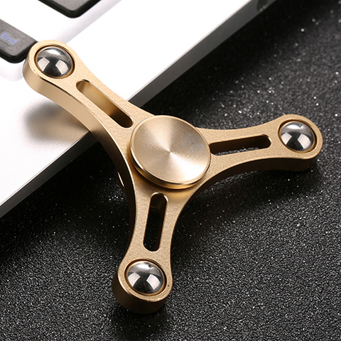 Tri-Spinner Fidget Funny Kid Adult Toy Fidget Spinner Metal EDC Hands Spinner For Autism and ADHD AntiStress Puzzle Toy B0127 ► Photo 1/5