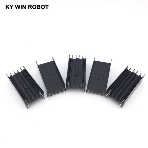 5pcs Aluminium TO-220 Heatsink TO 220 Heat Sink Transistor Radiator TO220 Cooler Cooling 23*16*50MM With 2 Pins ► Photo 1/6