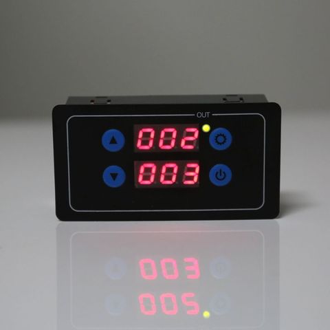 0.1s-999h Countdown Timer Programmable Cycle Control Module Time Dalay Relay Dual Display Timer Relay 5V/12V/220V ► Photo 1/6