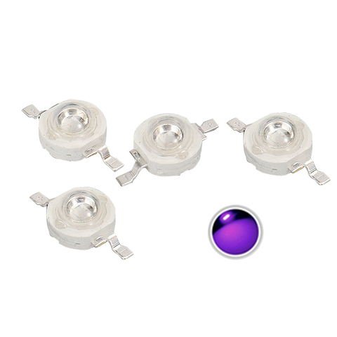 UV LED for Nail Dryer GEL High Power Beads 3W Light Emitting Diode Lamp Diodo 3-Watt Purple 360Nm-405Nm Ultra-violet Copper Base ► Photo 1/1