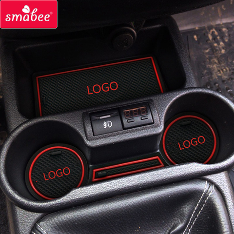 SMABEE Anti-Slip Gate Slot Cup Mat for Lada Kalina Door Groove Non-slip Pad Car Car sticker sticker Rubber Coaster ► Photo 1/6