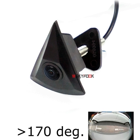 close 180deg CCD HD car front logo camera for VW Volkswagen Tiguan Touareg GOLF Jetta Passat Polo Bora front view camera ► Photo 1/6