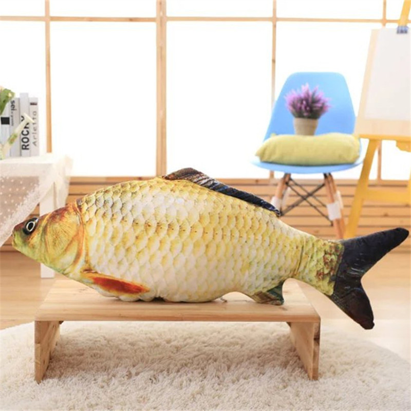 Fish Trout Plush Toy Pillow Cushion Stuffed Animal Doll Home Decor Party Gift 