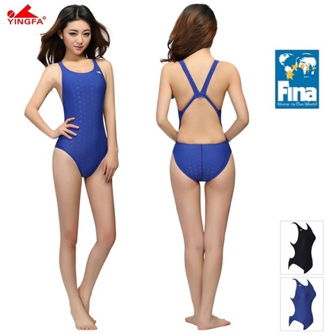 Yingfa fina approved one piece training competition swimwear women waterproof sharkskin girl's swimwear plus size bathing suits ► Photo 1/6