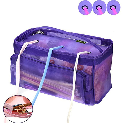 1 Knitting Bag Yarn Storage Bag Portable Tote Easy to Crochet and Knitting Organization Storage Case for Accessories Household ► Photo 1/6