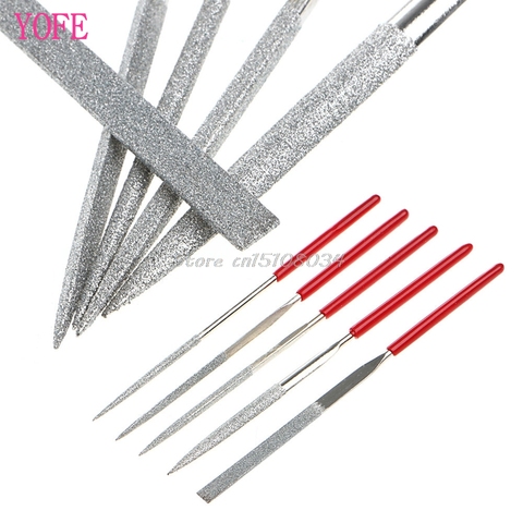 5Pcs/Set Needle Files Kit Carving Jewelry Diamond Glass Stone Wood Craft Tool S08 Wholesale&DropShip ► Photo 1/1