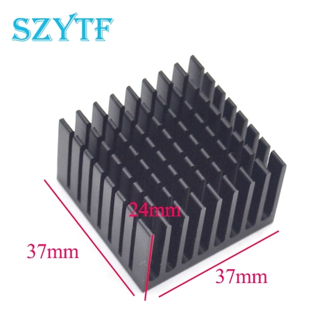 1pcs Heat sink 37*37*24MM (black slot) high-quality radiator ► Photo 1/1