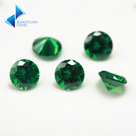 1~3mm 5A Round Cut CZ Stone Brilliant Green Cubic Zirconia  Synthetic Gems stone ► Photo 1/5