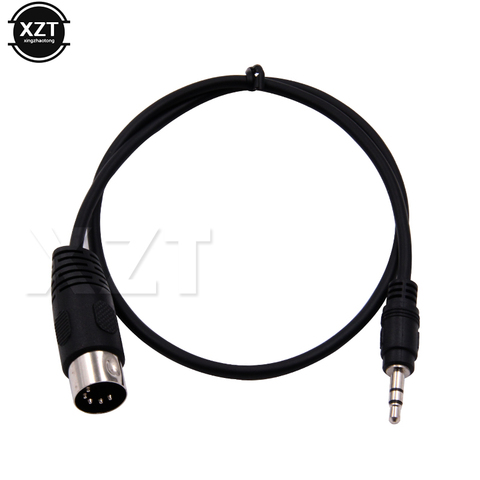 PZ 1pcs 3.5mm Stereo Jack Audio Cable Din 5 Pin MIDI Male Plug High Quality 50cm 1m 3m for Microphone ► Photo 1/4