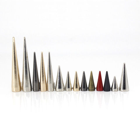 100pcs Punk Studs Cone Spikes Spots Rivets for Leather Craft Jacket Bags  Belts
