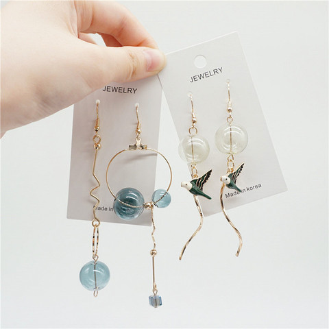 Original Design Bubble Long Dangle Earrings For Women Dreamlike Glass Ball Korean Drop Earrings Fashion Jewelry 2022 Top Quality ► Photo 1/6