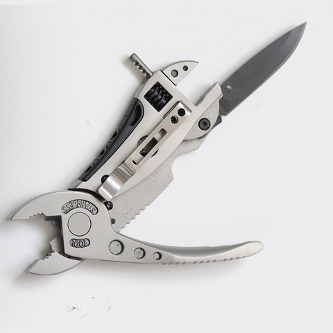 Stainless steel Multifunctional knife Folding Camping Knife Outdoors  EDC Rescue Tools Forceps screwdriver ► Photo 1/6