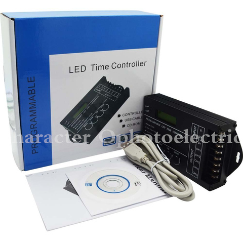 TC420 Time programmable RGB LED Controller DC12V-24V 5Channel LED Timing dimmer Total Output 20A Common Anode with USB Wire ► Photo 1/5