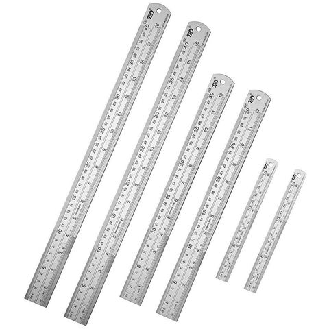 Stainless Steel Ruler Metal Ruler For Engineering School Office