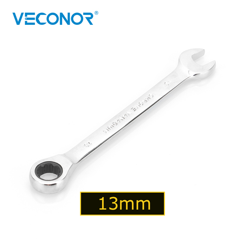 13mm Ratchet Wrench Spanner Fixed Head Mirror Polish 72T Ratcheting High Torque Multitool ► Photo 1/6